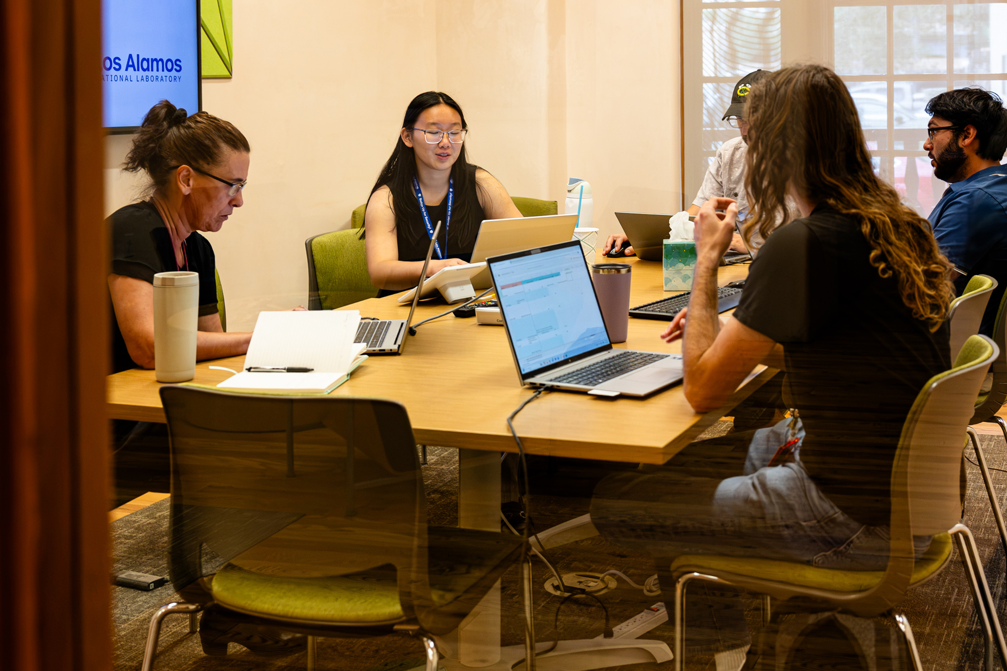 A team at the Community Data Sprint