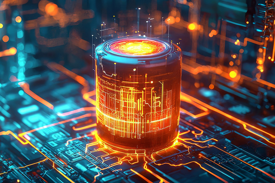 AI-generated Adobe Stock image of polymer hardening, used for illustration purposes only