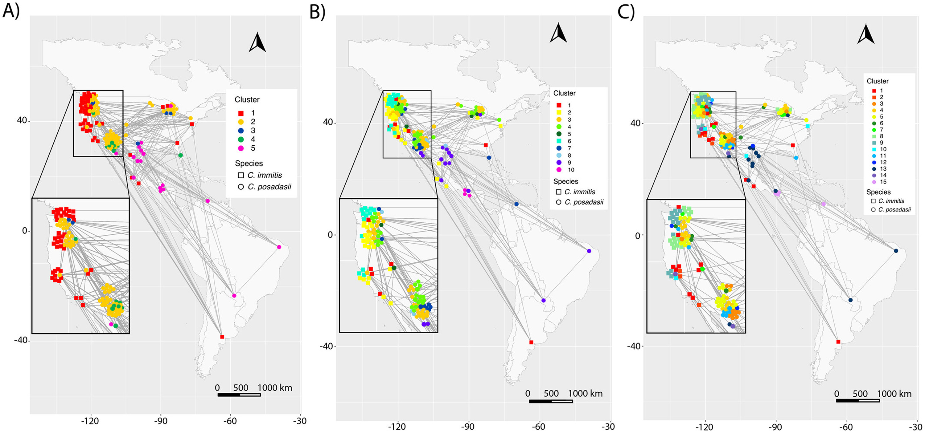valley fever plots for fungi species