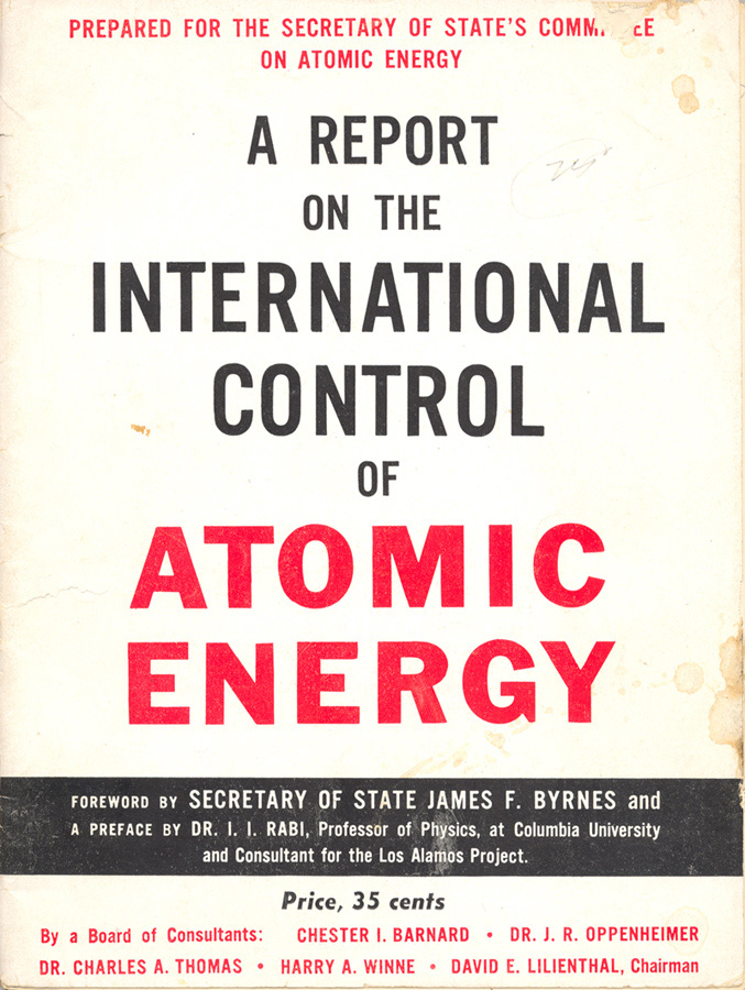 A Report on the International Control of Atomic Energy cover