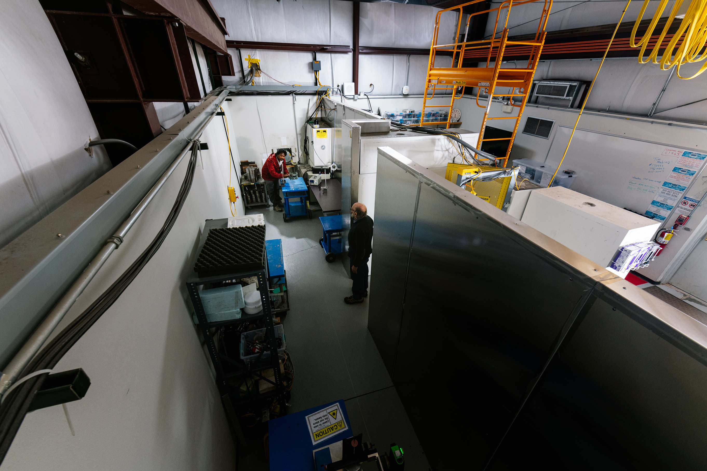 The beam path of the ICE-I facility.