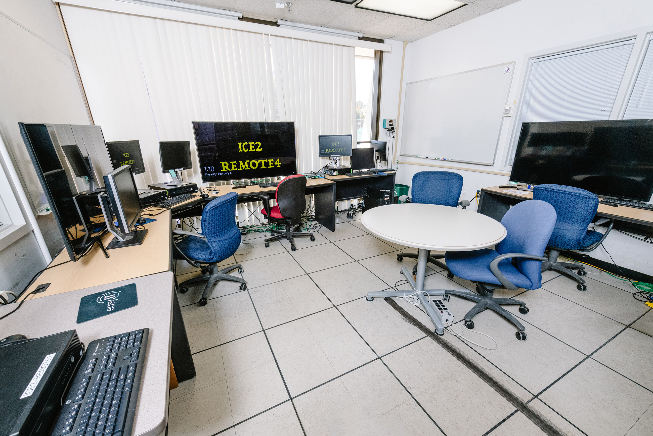 The ICE-II control room at the Radiation Effects Control Center.