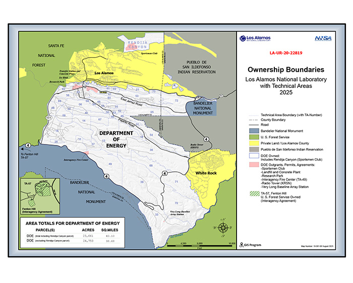 LANL Ownership Boundries Map