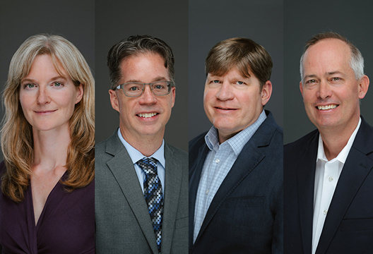 portraits of 4 Fellows' Prizes