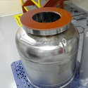 Flanged Tritium Waste Container